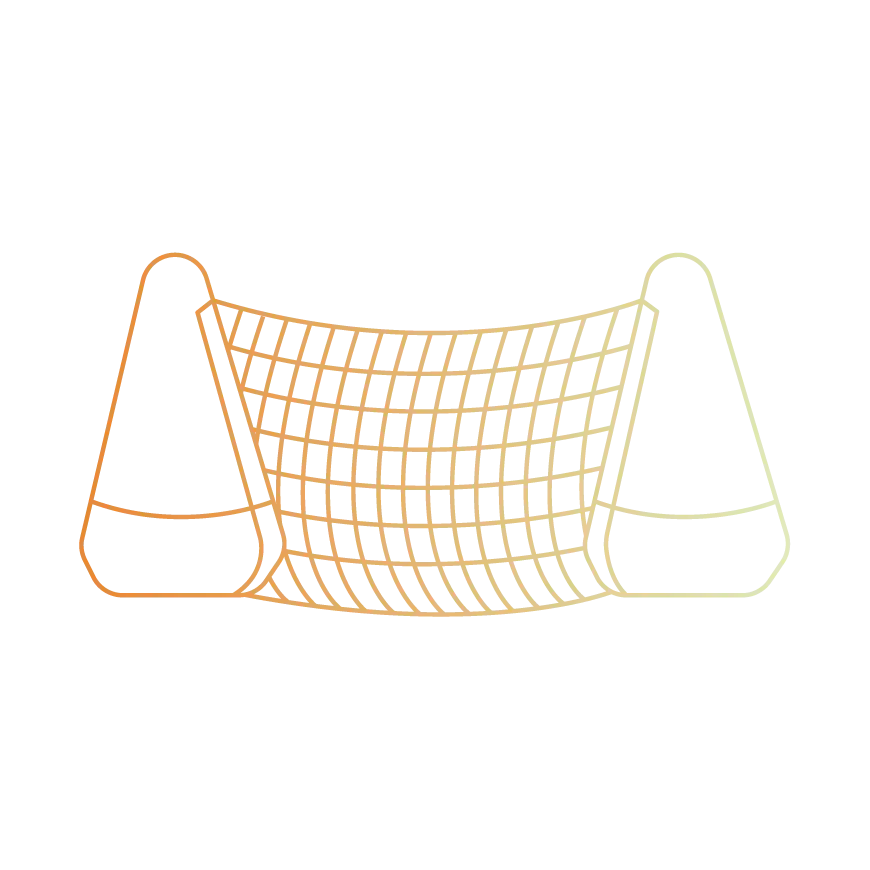 Dibujo técnico de una plataforma de aterrizaje hinchable